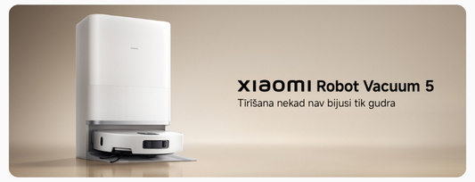 Xiaomi Robot Vacuum 5 - apburošagrīdas tīrība