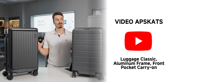 Kuru koferi izvēlēties: Luggage Classic, Aluminum Frame vai Front Pocket Carry-on?