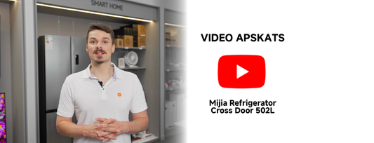 Mijia Refrigerator Cross Door 502 apskats 502 litru ietilpība, iFresh zona un viedā vadība ar Xiaomi Home