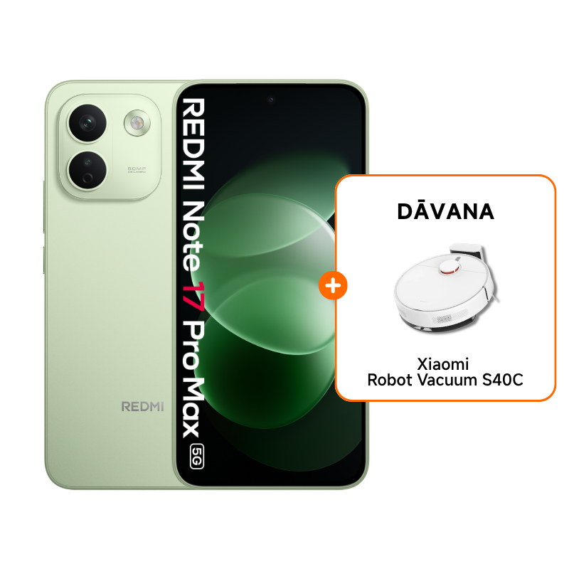 Redmi Note 17 Pro Max 5G+Putekļusūcējs robots
